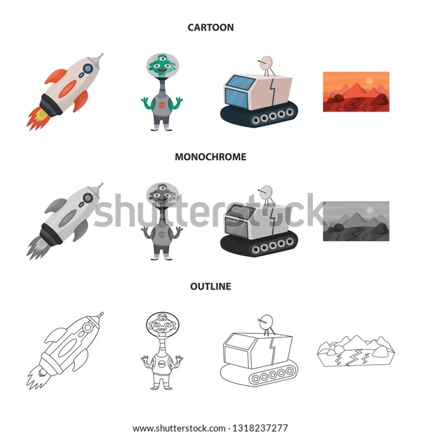 Vector design of\
astronomy and technology  sign. Collection of astronomy and sky\
stock vector\
illustration.