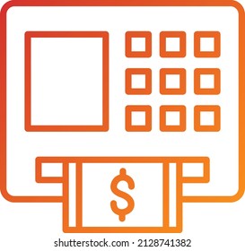 Vektordesign-Atm-Symbolstil