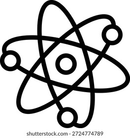 Estilo de Ícone de Átomo de Design de Vetor