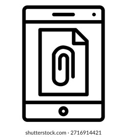 Diseño de Vector adjunto Icon Style