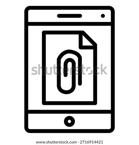 Vector Design attachment Icon Style