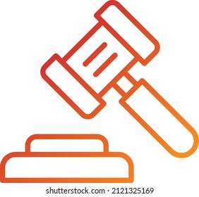 Estilo de icono de subasta de diseño de vectores