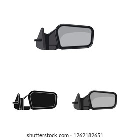 Vector design of auto and part icon. Set of auto and car stock symbol for web.