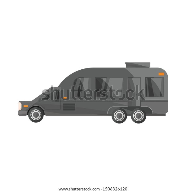 Vector design of auto and van\
symbol. Web element of auto and hearse stock vector\
illustration.