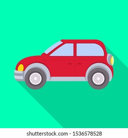 Vector design of auto and vehicle icon. Web element of auto and wheel vector icon for stock.