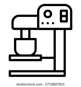Estilo de ícone de dispositivos de agitação automatizados de design de vetor