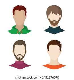 Vector design of avatar and dummy icon. Collection of avatar and figure stock symbol for web.