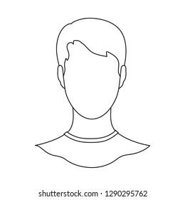 Vector design of avatar and dummy logo. Collection of avatar and image vector icon for stock.