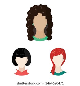 Vector design of avatar and dummy logo. Set of avatar and figure stock vector illustration.