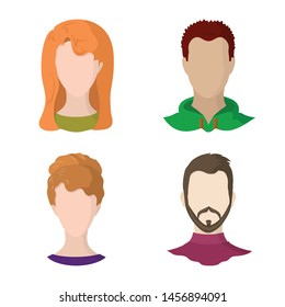 Vector design of avatar and dummy sign. Collection of avatar and figure vector icon for stock.