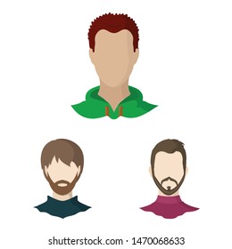 Vector design of avatar and dummy symbol. Set of avatar and figure stock symbol for web.