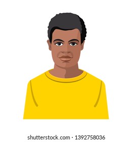 Vector design of avatar and face sign. Set of avatar and profile stock symbol for web.