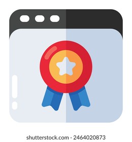 Vector design of awarded website