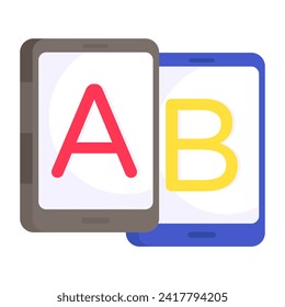 Vector design of a b test 
