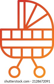 Vector Design Baby Stroller Icon Style