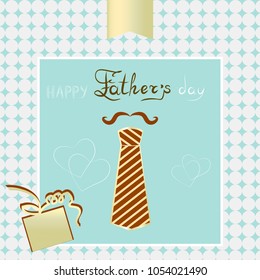 Vector design  Background   with  art text  lettering for greeting  card and voucher template. Using for  the  sales banner  to holiday  Father's  day  