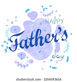 Vector design  background   with  art text  lettering for  card and voucher  templates. Using for  the  sales banners  to holiday  Father's  day  