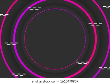 vector design background with a circle shape stack theme