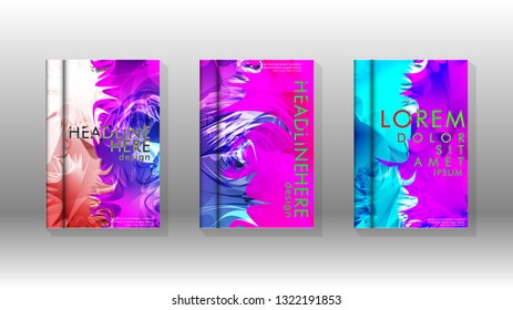 Vector design of background cover with colorful abstract spray patterns. Color mixture.