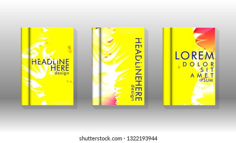 Vector design of background cover with colorful abstract spray patterns. Color mixture.