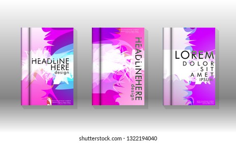 Vector design of background cover with colorful abstract spray patterns. Color mixture.