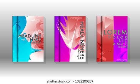 Vector design of background cover with colorful abstract spray patterns. Color mixture.