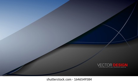 Vector design background. Creative abstract wave concept layout template.