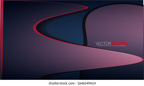Vector design background. Creative abstract wave concept layout template.