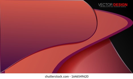 Vector design background. Creative abstract wave concept layout template.