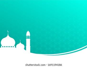 vector design background with mosque illustration