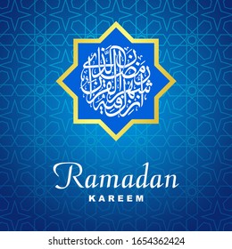 vector design background with the theme of Ramadan Kareem