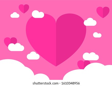Vector design background with a Valentine's Day theme
