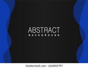 vector design background with wavy shapes on the left and right