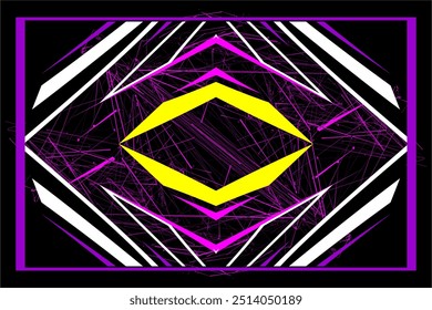 Vektordesign-Hintergrund Wrap-Auto, Dekorrennen, Hintergrund-Branding-Auto, mit einzigartigen Linienmustern und hellen Farben. meine eigene Arbeit, nicht ai generieren