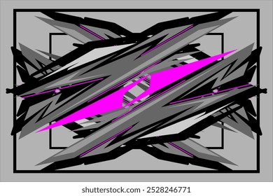 vector design background wrap car, decal car with unique line pattern, and grayscale color, my own work, not ai generate