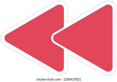 Vector Design Backward Icon Style
