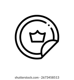 Vektordesign des Badge Award mit Stern, ideal für Anerkennung, Leistung und Zertifizierungsthemen