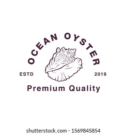 vector design badge. the oyster emblem