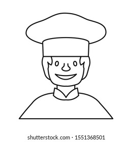 Vector design of baker and girl icon. Web element of baker and rack stock symbol for web.