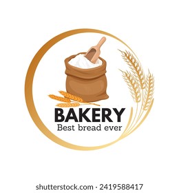Vector design of a bakery logo 
