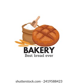 Vector design of a bakery logo 