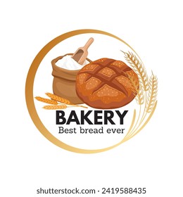 Vector design of a bakery logo 