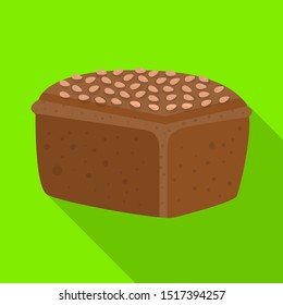 Vector design of bakery and natural sign. Graphic of bakery and business vector icon for stock.