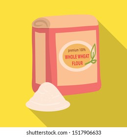 Vector design of bakery and natural symbol. Web element of bakery and business vector icon for stock.