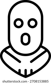 Diseño de Vector Balaclava Icon Style