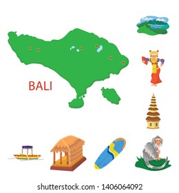 Vector design of bali and indonesia logo. Collection of bali and caribbean stock vector illustration.