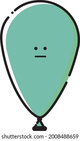 vector design of balloon character