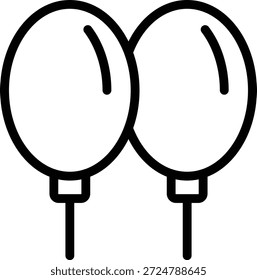 Vector Design Balloons Icon Style