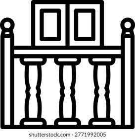 Vector Design Balustrade Icon Style
