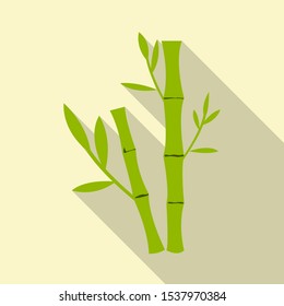 Vector design of bamboo and tree logo. Web element of bamboo and green stock vector illustration.